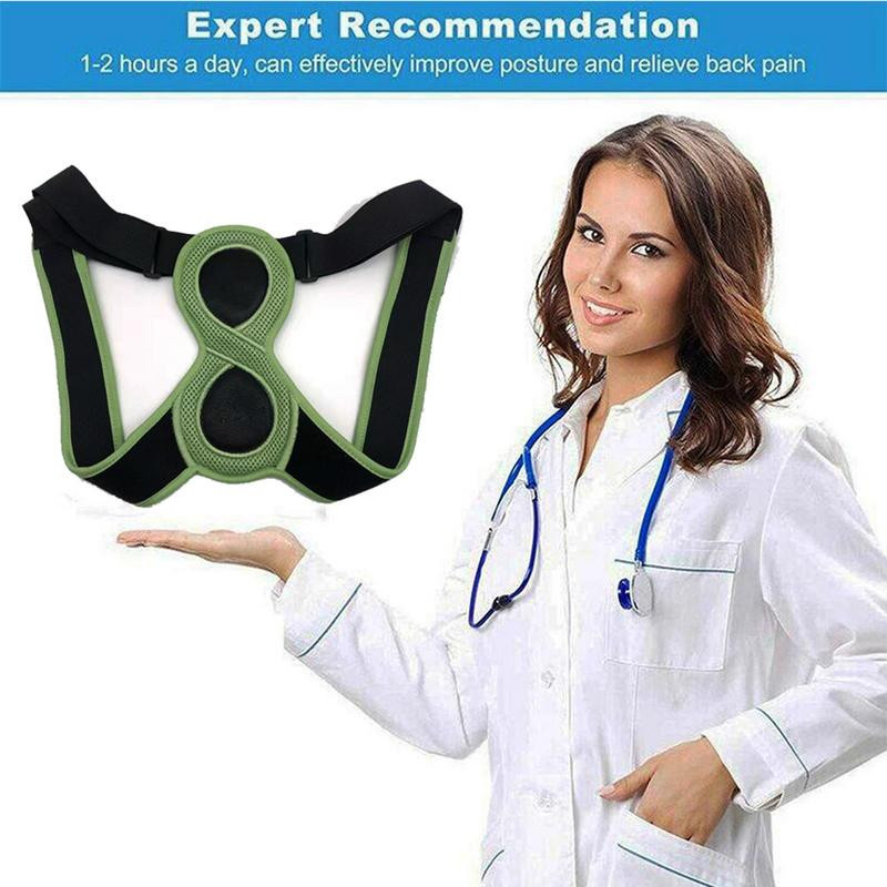 8 formas pozas koriģējoša josta bērniem pieaugušajiem Regulējama muguras augšdaļas stiprinājuma balsts kaklam mugurai pleciem mugurkaulam Pareiza poza
