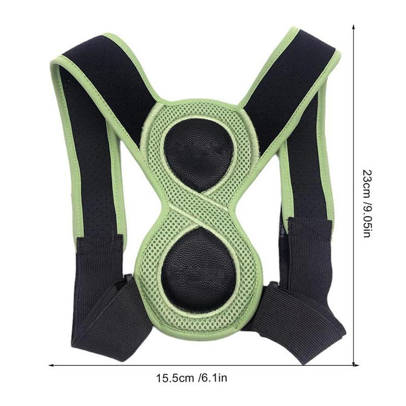 8 formas pozas koriģējoša josta bērniem pieaugušajiem Regulējama muguras augšdaļas stiprinājuma balsts kaklam mugurai pleciem mugurkaulam Pareiza poza