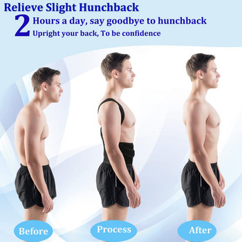 Колан за корекция на стойката за опора на гърба Регулируем колан за поддръжка на раменете, ключицата и гръбначния стълб Преоформете тялото си Лумбална скоба Тренажор за гръб