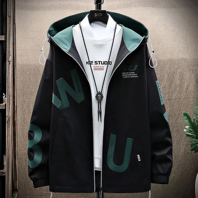 Plona laisvalaikio striukė paaugliams, vidurinės mokyklos moksleiviams, korėjietiško stiliaus „Cow Bomber“, 2023 m. pavasario ruduo, nauji drabužiai