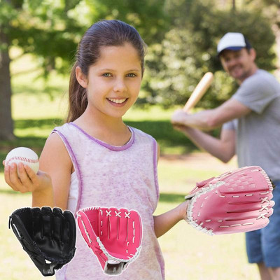 Sports Baseball Gloves For School Match Adults Youth Train For Teens Girls Softball Glove Baseball Mitts For Kids 5-8
