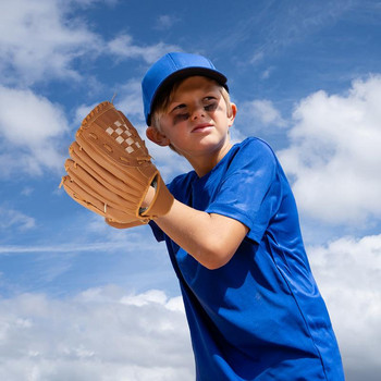 Бейзболна ръкавица за спорт на открито Дясната ръка за хвърляне на бейзболни ръкавици Софтбол Тренировъчно оборудване Бейзболна тренировъчна ръкавица за деца