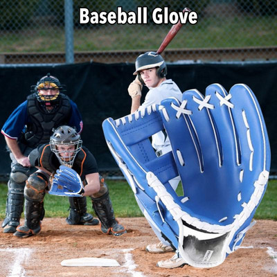 Outdoor Sports Baseball Glove Softball Practice Equipment Size 10.5 with Adjustable Shoulder Straps for Baseball Players