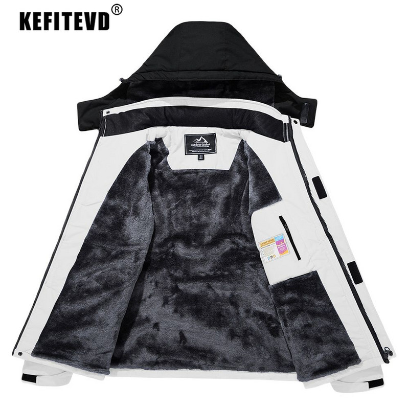 KEFITEVD Ženska zimska flis jakna za planinarenje Termalna topla jakna za skijanje i daskanje na snijegu Ribolov Kampiranje Jakne Kaputi Vjetrovke Gornja odjeća