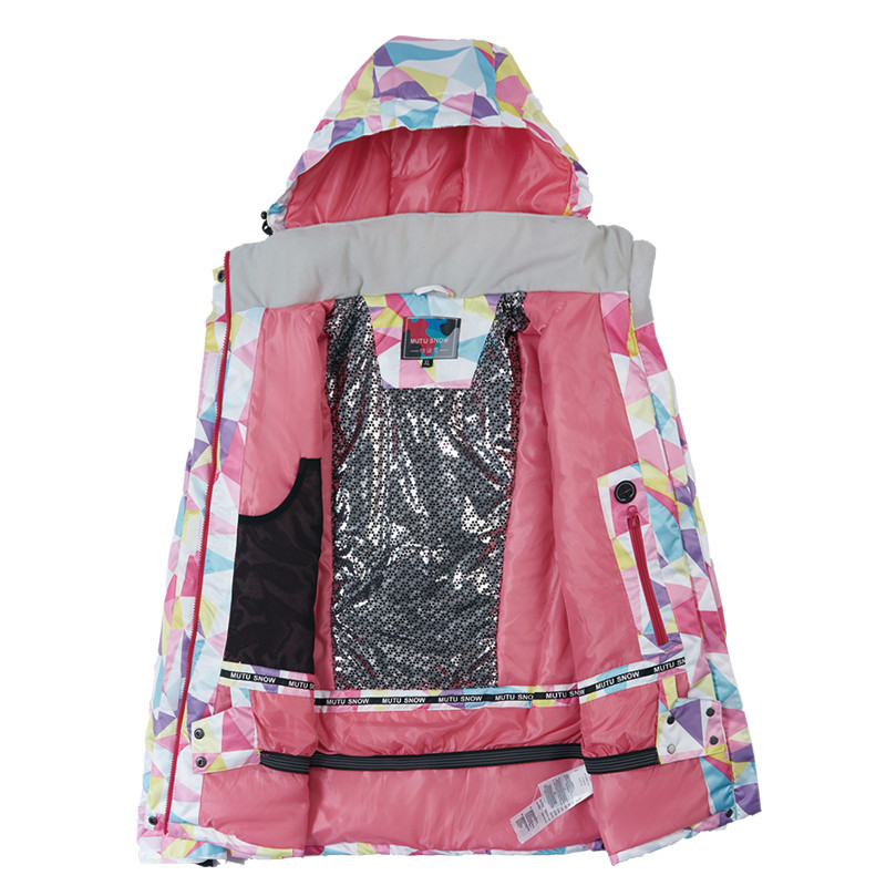 Suusajope Naiste talvine MUTUSNOW FSJ Kvaliteetne Tuulekindel veekindel soojamantel Lumerõivad Brändi Lumelauajope