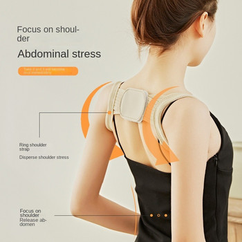 Нов коректор на стойката на гърба за възрастни деца Корекция на опората за ключицата Корекция на гърба Прави рамене Презрамка