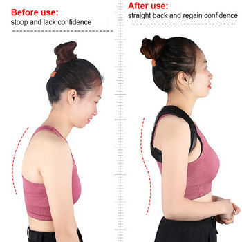 Коректор на стойката Унисекс, регулируем за опора на ключицата, осигуряващ облекчаване на болката, шията, гърба, рамото, променя формата на тялото ви, 1 бр. лилав