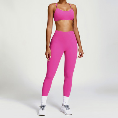 Jooga jõusaalikomplekt Naiste riided Spordirõivad Spordirõivad Pikkade varrukatega Treeningsääred Spordirõivad Ülikond Fitness Spordidress Kvaliteetne