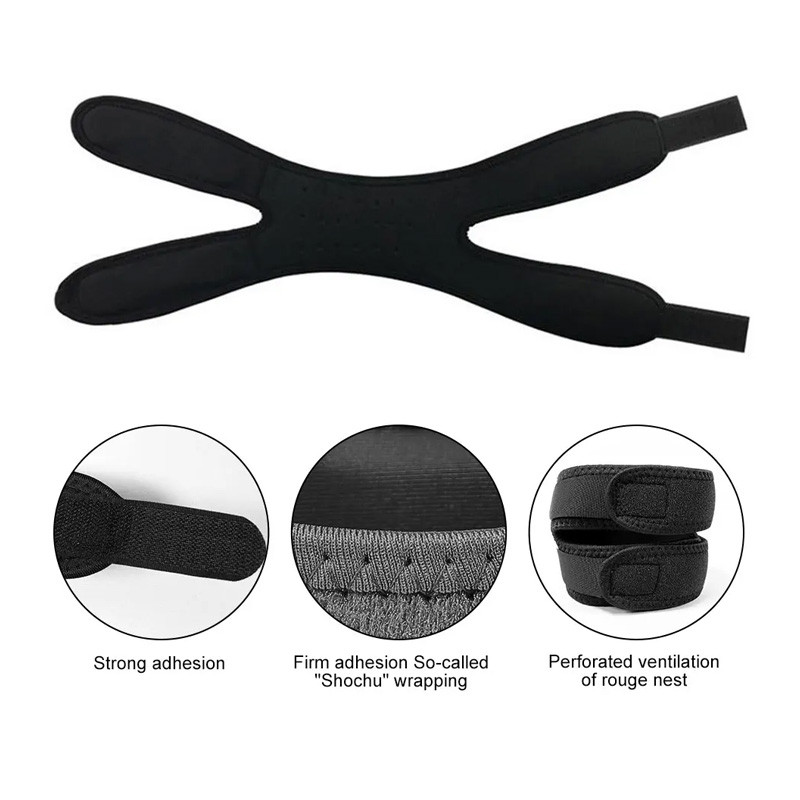 1 DB sport térdvédő patella pánt rugalmas pólya térdvédő labdarúgás kosárlabda sport térdvédő fitnesz sport térdmerevítő