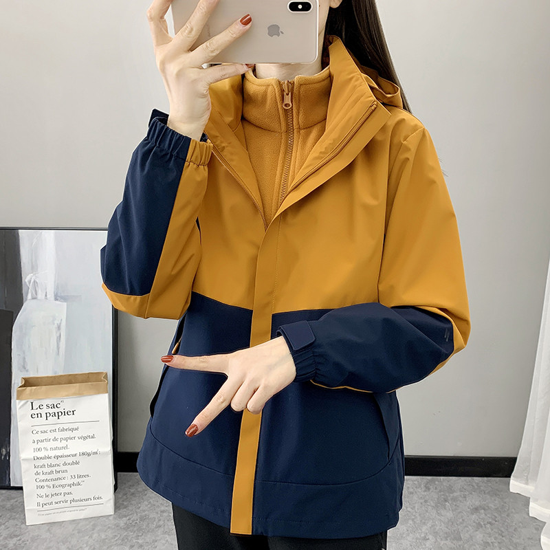 2023-as új tavaszi és őszi, téli kültéri színben passzoló három az egyben Stormtrock női trend szélálló, vízálló vastag Mounta