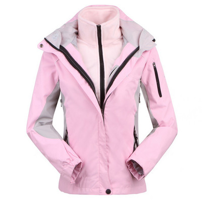 TRVLWEGO Γυναικείο μπουφάν για χειμερινό πεζοπορία για σκι Κάμπινγκ Αναρρίχηση Μονό διπλό αδιάβροχο αντιανεμικό παχύρρευστο ενδύματα πεζοπορίας