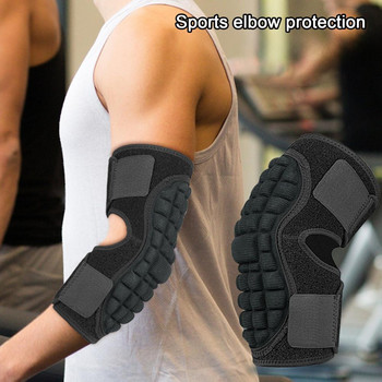 Προστατευτικό μαξιλαράκι αγκώνα με συμπίεση με ταινία στερέωσης Μαλακό αθλητικό μαξιλαράκι αγκώνα Αναπνεύσιμο μανίκι στήριξης αγκώνα με ανακούφιση από τον πόνο