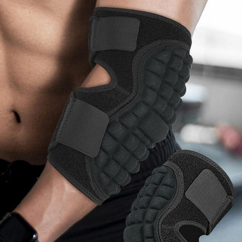 Προστατευτικό μαξιλαράκι αγκώνα με συμπίεση με ταινία στερέωσης Μαλακό αθλητικό μαξιλαράκι αγκώνα Αναπνεύσιμο μανίκι στήριξης αγκώνα με ανακούφιση από τον πόνο