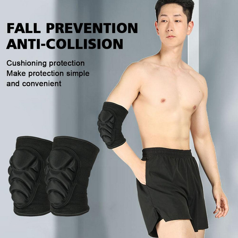 Jastučići za laktove Crni prozračni protuklizni PP štitnik MTB sportski štitnik za koljena Podstavljena naramenica Podrška za vožnju bicikla na otvorenom D4T2