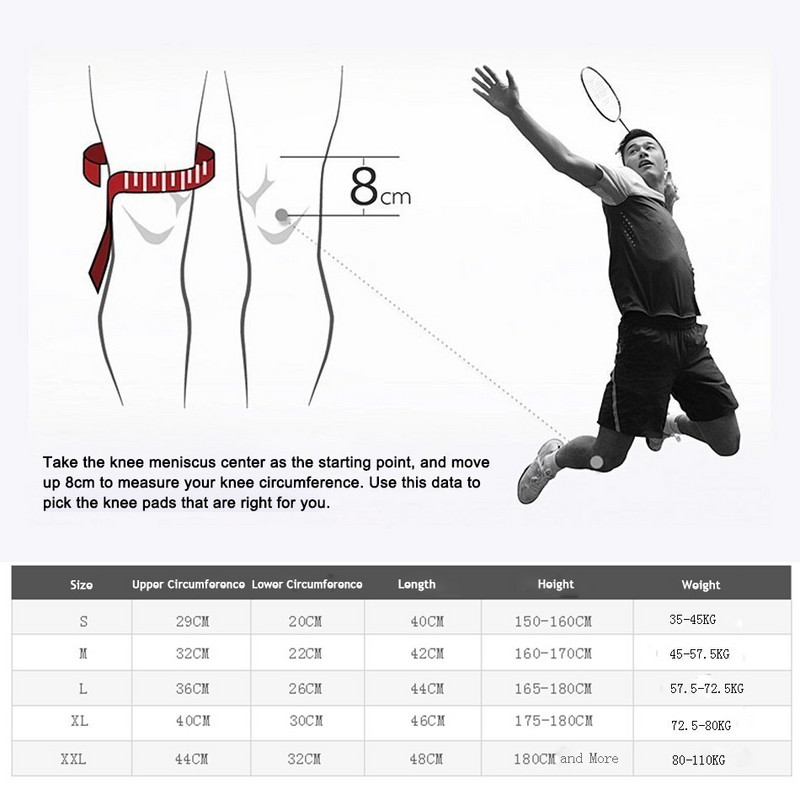 1 PC Elastīgie ceļgalu sargi Aizsargaprīkojums Sporta Drošības apmācība Ceļu spilventiņu atbalsts Presēšana Putu balsti Basketbols Volejbols