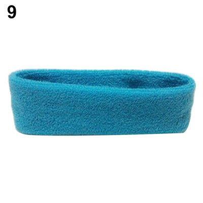 1 gab. Sieviešu/vīriešu kokvilnas sviedru lente, sporta jogas sporta zāle, skriešana, izstiepta matu galvas lente, riteņbraukšana, plata galva, novērš svīšanu