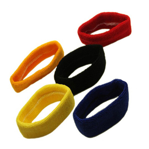 1 gab. Sieviešu/vīriešu kokvilnas sviedru lente, sporta jogas sporta zāle, skriešana, izstiepta matu galvas lente, riteņbraukšana, plata galva, novērš svīšanu