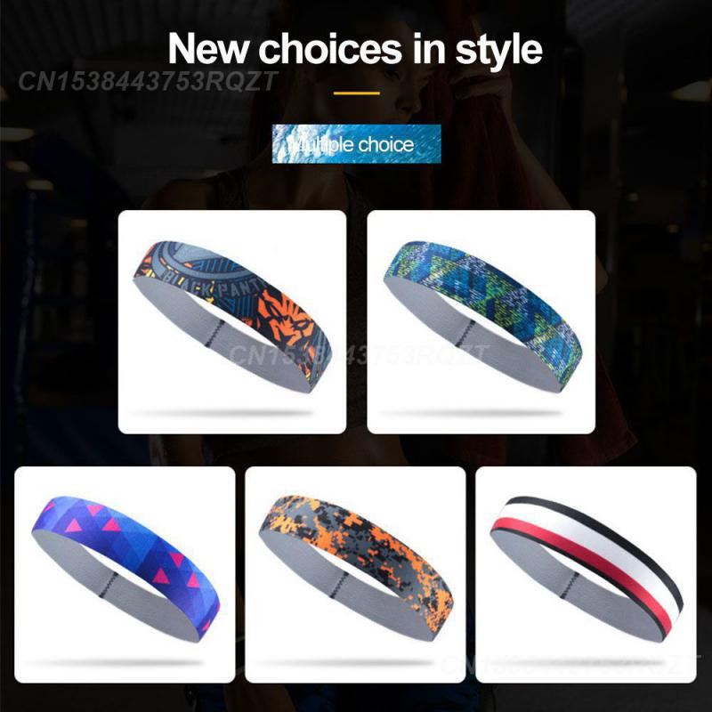 Āra sporta galvas saite Pārnēsājamas fitnesa matu lentes Vīriešu sievietes matu ietīšanas lencēs Elastīga Riteņbraukšana Joga Skriešana Vingrošana Sviedru lente