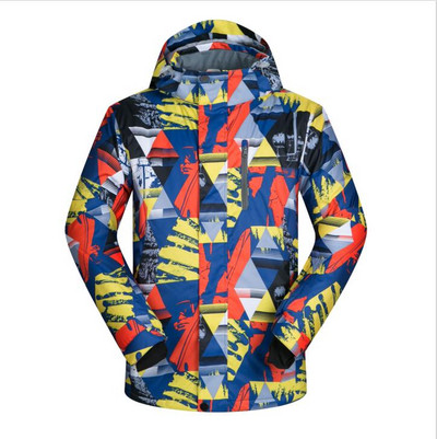 Ανδρικό μπουφάν για σκι Χειμερινό εξωτερικό χώρο Υψηλής ποιότητας αδιάβροχο Thicken Warm Snow Snowboard Μπουφάν Ανδρικά σακάκια Snowboard με κουκούλα
