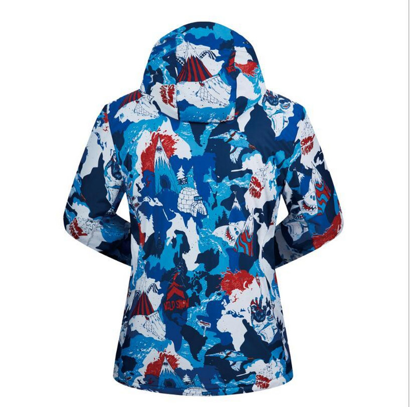 Jachetă de schi pentru femei -30 de grade, impermeabilă, rezistentă la vânt, pentru snowboard, vânătoare în aer liber, camping, alpinism, menține căldura haină feminină