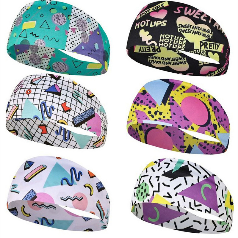 Sportska traka za glavu Trčanje Fitness Traka za znojenje Elastična upijajuća znoj Biciklizam Jog Tenis Joga Teretana Traka za glavu Povoj za kosu Muškarci Žene