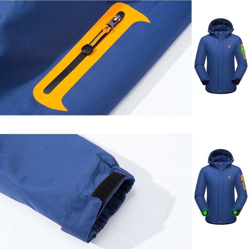 Férfi Női Téli Trekking Sídzseki Túrázás Vízálló Vastag -20 fok Szuper meleg, lélegző kültéri kempingkabát