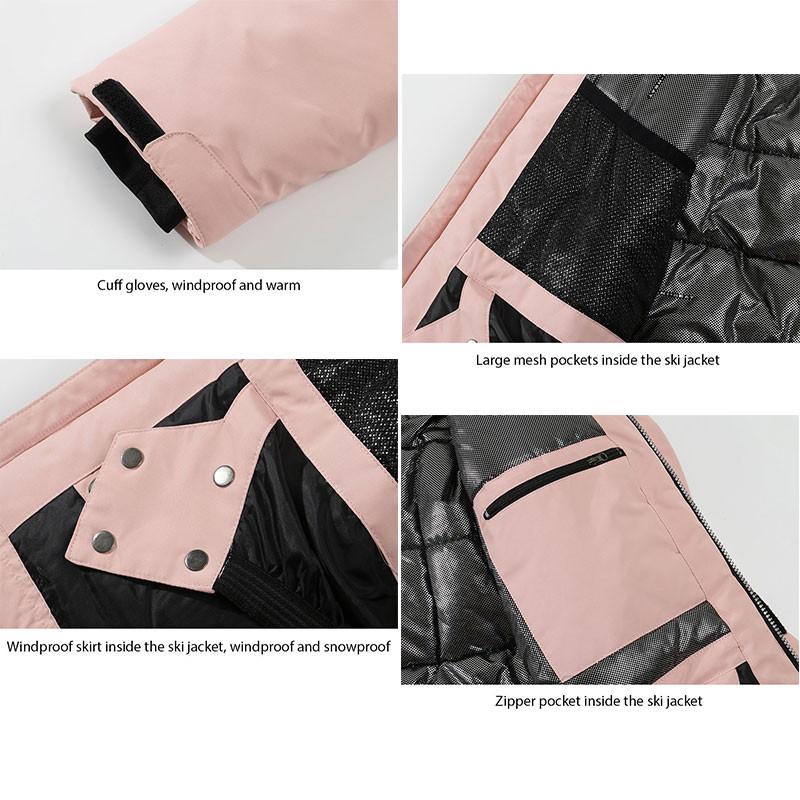 Uus naiste talvine suusajope, soe paks tuulekindel veekindel suusa lumelauajoped naistele õues hingav lumemantel