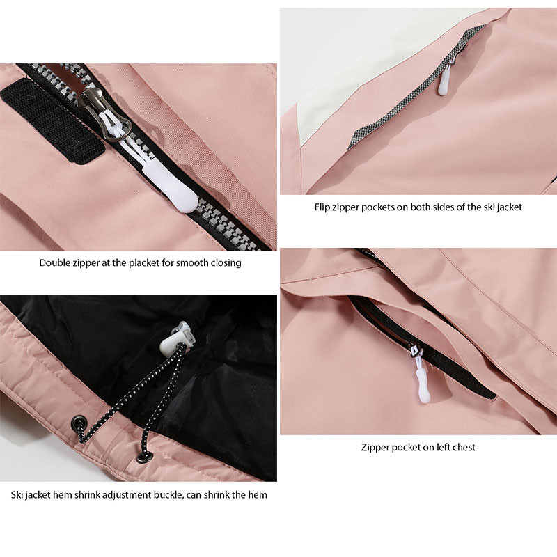 Uus naiste talvine suusajope, soe paks tuulekindel veekindel suusa lumelauajoped naistele õues hingav lumemantel