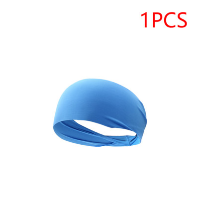 1/2GB Riteņbraukšanas jogas sporta galvas saite, absorbējoša sviedru lente vīriešiem un sievietēm jogas matu galvas sviedru lentes sporta matu aksesuāri