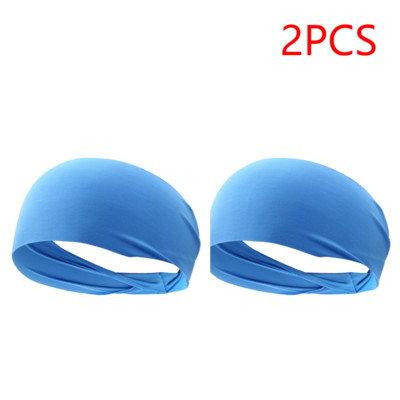 1/2GB Riteņbraukšanas jogas sporta galvas saite, absorbējoša sviedru lente vīriešiem un sievietēm jogas matu galvas sviedru lentes sporta matu aksesuāri