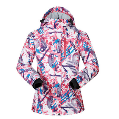 Γυναικείο μπουφάν για σκι αντιανεμικό αδιάβροχο αναπνεύσιμο ζεστά ρούχα Γυναικεία παλτό χιονιού -30 μοιρών χειμερινό μπουφάν Snowboarding για σκι