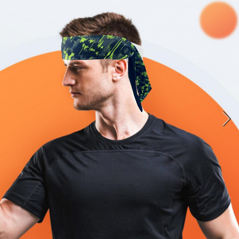 Αθλητικό κεφαλόδεσμο Unisex Απορρόφηση ιδρώτα και αναπνεύσιμη προπόνηση Ζώνες κεφαλής για γιόγκα τρέξιμο ποδηλασίας μπάσκετ Γυμναστήριο γυμναστικής