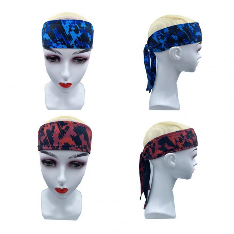 Αθλητικό κεφαλόδεσμο Unisex Απορρόφηση ιδρώτα και αναπνεύσιμη προπόνηση Ζώνες κεφαλής για γιόγκα τρέξιμο ποδηλασίας μπάσκετ Γυμναστήριο γυμναστικής