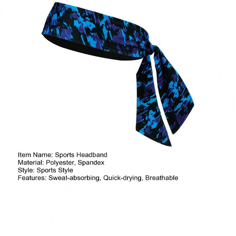 Αθλητικό κεφαλόδεσμο Unisex Απορρόφηση ιδρώτα και αναπνεύσιμη προπόνηση Ζώνες κεφαλής για γιόγκα τρέξιμο ποδηλασίας μπάσκετ Γυμναστήριο γυμναστικής