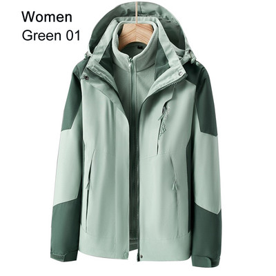 Naiste Suusakostüüm Talvine Soe Suusakapsli komplekt Tuulekindel veekindel 3-ühes jakid Suusa lumelauaülikond Lumekostüümid