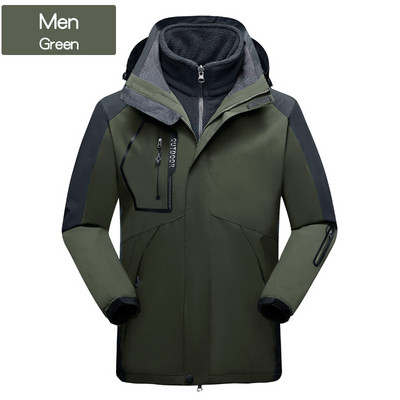 Naiste Suusakostüüm Talvine Soe Suusakapsli komplekt Tuulekindel veekindel 3-ühes jakid Suusa lumelauaülikond Lumekostüümid