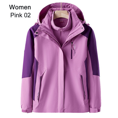 Naiste Suusakostüüm Talvine Soe Suusakapsli komplekt Tuulekindel veekindel 3-ühes jakid Suusa lumelauaülikond Lumekostüümid