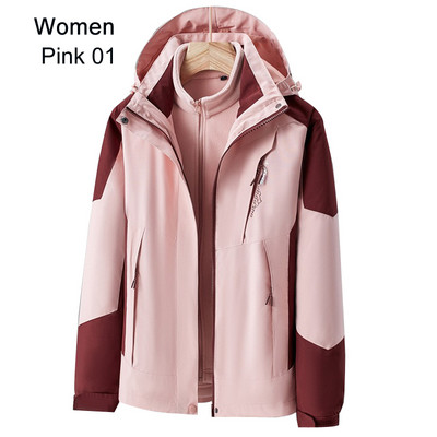 Naiste Suusakostüüm Talvine Soe Suusakapsli komplekt Tuulekindel veekindel 3-ühes jakid Suusa lumelauaülikond Lumekostüümid