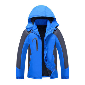 2022 Φθινόπωρο Χειμώνας Ανδρικά αδιάβροχα ορειβατικά ρούχα για σκι Μπουφάν Plus βαμβακερό παλτό με κουκούλα για αντιανεμικό εξωτερικού χώρου