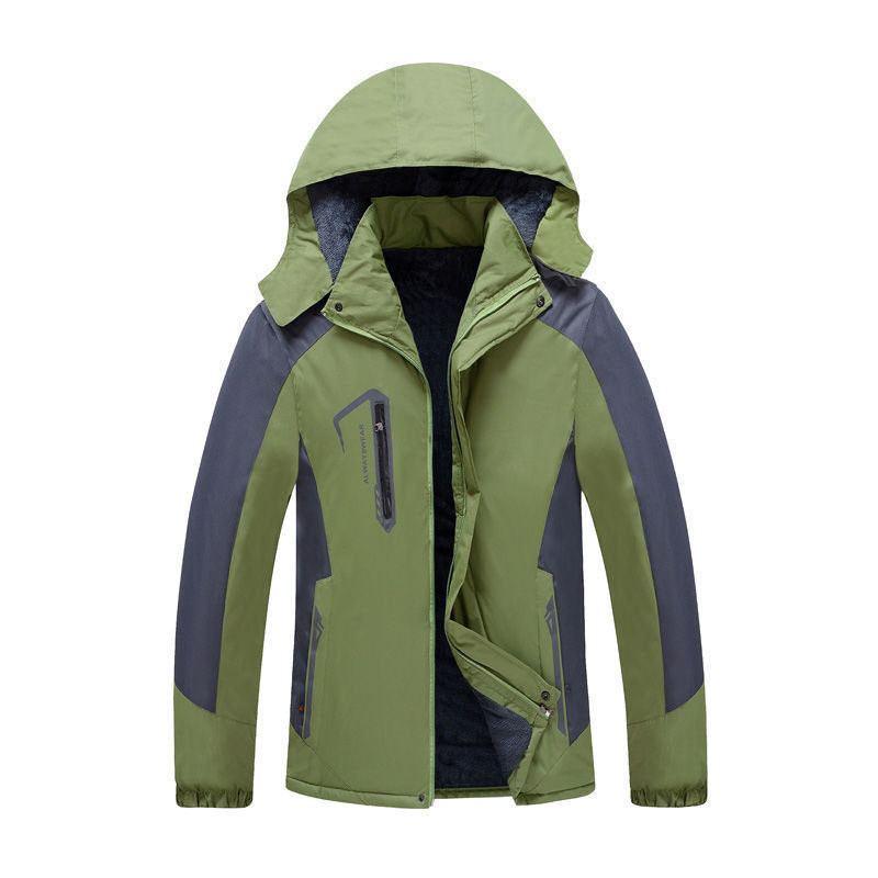 2022 Jesen Zima Muška vodootporna skijaška planinarska odjeća Jakna Plus pamučna vanjska vjetrovka s kapuljačom Kaput