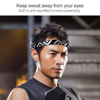 Αντιολισθητικός ιδρώτας Sweatband Ανδρικά Γυναικεία Άσκηση Γυμναστική Γιόγκα Sports Hairband Elastic Absorbent Running Headband New