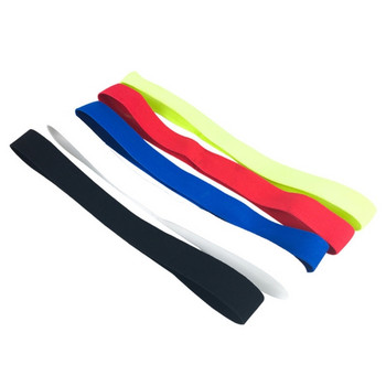 Нехлъзгаща се силиконова дръжка Skinny Exercise Headwear Soccer Yoga Sweatband Атлетични спортни ленти за глава Еластични тънки ленти за коса