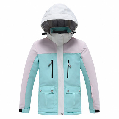 Children Winter Warm Ski Jacket 2024 New Waterproof Windproof Thickened Hoodie Outdoor Sport Boy Girl Snow Cost Kid Cold Clothes