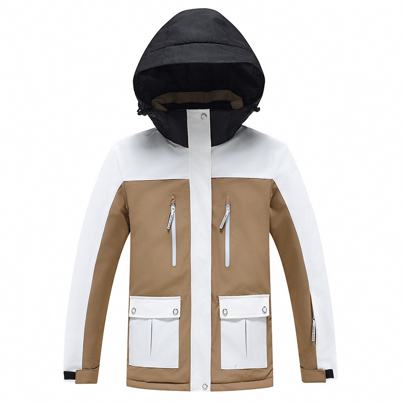 Laste talvine soe suusajope 2024 uus veekindel tuulekindel paksendatud kapuuts väljas sport poistele tüdrukule lumi hind laste külmad riided