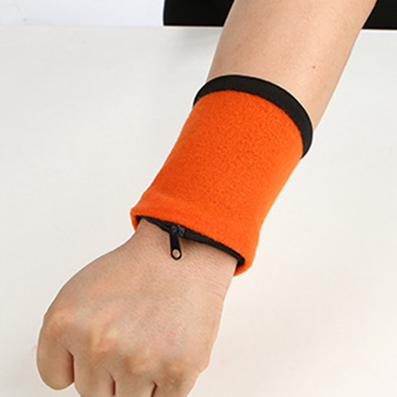 Spordi hoiukotid Unisex randmetaskud Tõmblukuga Rahakott Randmepael Jooksmine Fitness Käekaitsmed Elastne rahakott Rahakotid