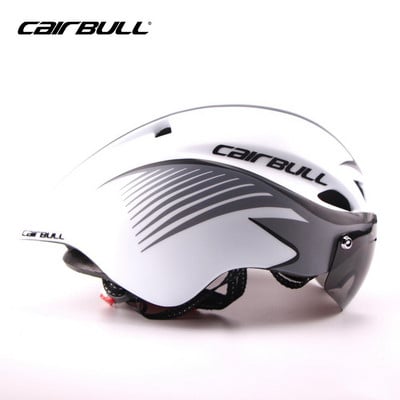 2024 New Aero TT Road Bicycle Helmet Goggles Racing Cycling Bike Sports Safety TT Helmet in-mold Road Bike Cycling Goggle Helmet