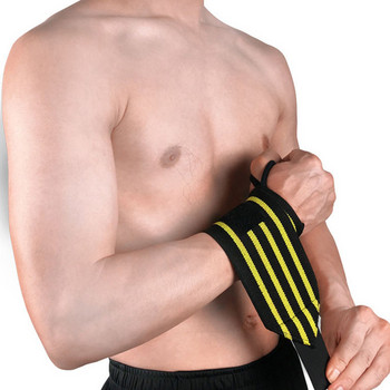 1 ΤΕΜ. Wristband άρσης βαρών Γυμναστήριο ιμάντες καρπού τυλίγει Αθλητισμός Ασφαλής υποστήριξη καρπού Βραχίονας γυμναστικής επίδεσμος