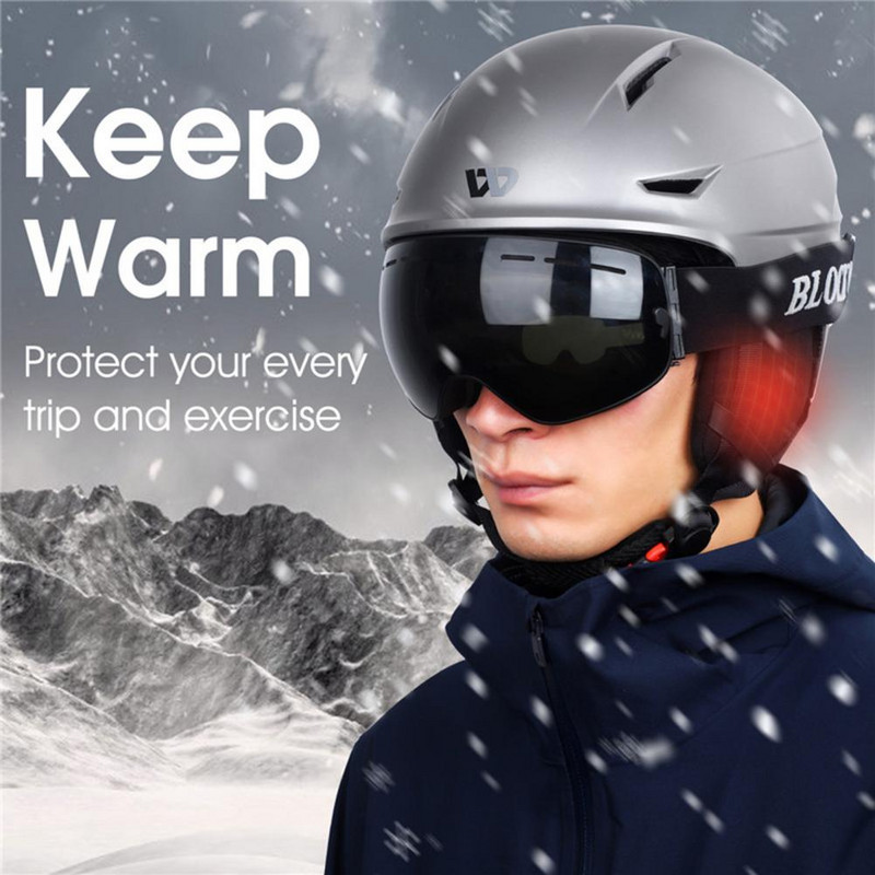 Sportinis saugaus slidinėjimo šalmas, dviračių sportas, atsparus šalčiui, vyrų, moterų, dviračių šalmas, minkštas vilnos pamušalas, šiltas slidinėjimo šalmas, 2021 m. žiema