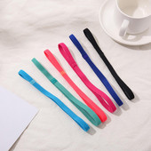 Sporta sviedru lente ar augstu elastību, mīksta šauru joslu galvas saite pret slīdēšanu, sviedru absorbcija, izturīga galvas sviedru lente skriešanai