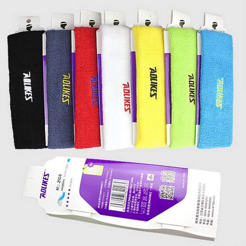 AOLIKES puuvillane spordikorvpalli higipael naistele jooga juuksepael Pea higipael Fitness Jõusaal Jooksupeapael tsweetband kabjapael